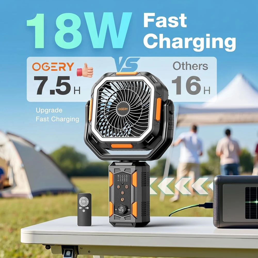 OGERY Portable Camping Fan