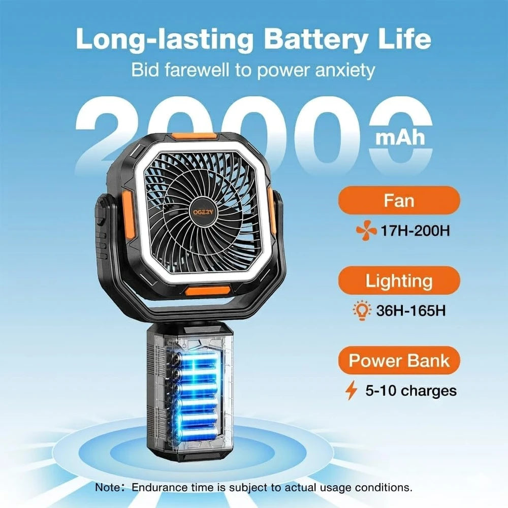 OGERY Portable Camping Fan
