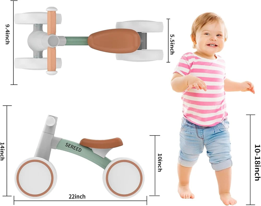 SEREED 4-Wheel Balance Bike